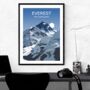 Mount Everest Worlds Highest Mountain Art Print, thumbnail 1 of 3