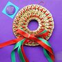 Christmas Wreath Decoration Made With Ring Pulls, thumbnail 5 of 11