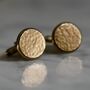 Hammered Solid Bronze Cufflinks, thumbnail 3 of 7