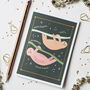Jungle Sloth Christmas Card, thumbnail 3 of 4