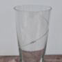 Clear Conical Vase With Sparkle, thumbnail 1 of 3