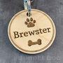 Personalised Wooden Round Pet ID Tag, thumbnail 5 of 8