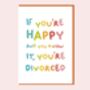 Funny Divorce Card, thumbnail 1 of 7