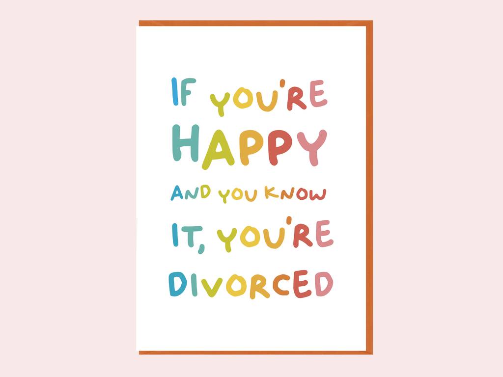 Funny Divorce Card, 1 of 7