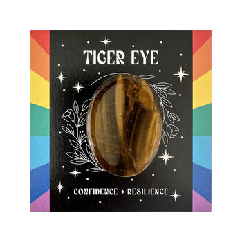 Friendship Gift Boxed Crystal Tiger Eye Thumb Stone, 4 of 5