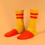 Orange Stripe Socks, thumbnail 3 of 4