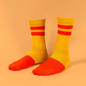 Orange Stripe Socks, 3 of 4