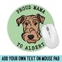 Airedale Face Mouse Mat, thumbnail 3 of 4