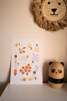Illustrative Educational Art Print For Kids With Numbers Up To Nine, 4 of 6