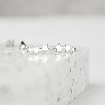 Sterling Silver 30th Birthday Stars Stud Earrings, 4 of 6