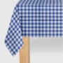 Navy Blue Gingham Paper Tablecloth, thumbnail 1 of 3