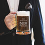 Personalised 'Beer Pressure' Glass, thumbnail 1 of 6