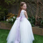 Maryanne Blush + Ivory ~ Flower Girl Dress, thumbnail 8 of 12