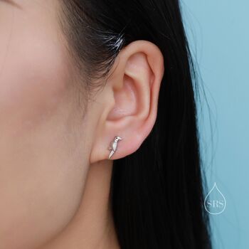 Sterling Silver Tiny Cockatoo Parrot Stud Earrings, 4 of 12