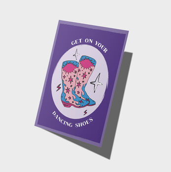 Get On Your Dancing Shoes | Birthday Card, 4 of 4