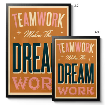 Teamwork Makes The Dream Work Giclée Print, 7 of 8