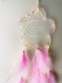 Cherry Blosssom Dream Catcher With LED, 8 of 10