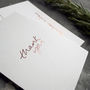 'Thank You' Rose Pack Of Foiled Postcards, thumbnail 3 of 3