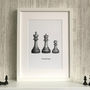 Personalised Chess Family Portrait Print, thumbnail 6 of 6
