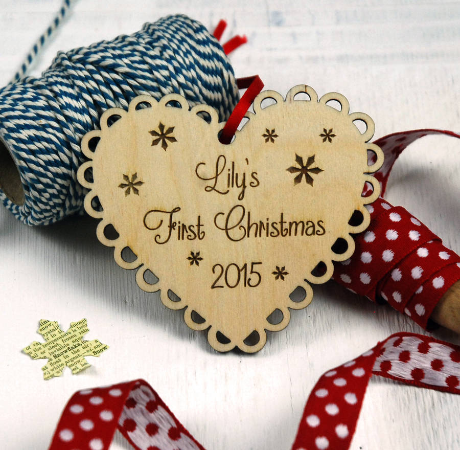 Personalised Baby's First Christmas Decoration By Pogofandango