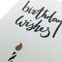 'Birthday Wishes' Letterpress Card, thumbnail 3 of 3