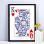 King And Queen Personalised Couples Print, thumbnail 2 of 5