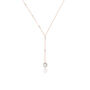 Rose, Silver Or Gold Filled Seed Pearl Lariat, thumbnail 6 of 8