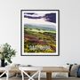 Dartmoor National Park, Fine Art Travel Poster, thumbnail 2 of 7