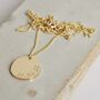 More Than Medium Solid Gold Initial And Date Necklace, thumbnail 4 of 8