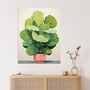 Full Bodied Fiddle Leaf Fig Plant Lovers Wall Art Print, thumbnail 1 of 6