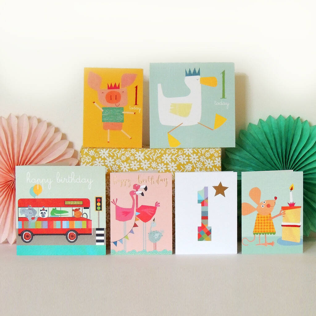 One Year Old Card Pack By Kali Stileman Publishing | notonthehighstreet.com