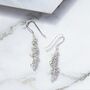Loops Sterling Silver Drop Earrings, thumbnail 1 of 8
