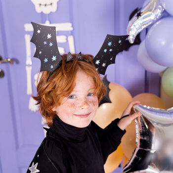 Kids Halloween Bat Headbands Set Of Four, 3 of 3