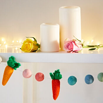 Felt Carrot Easter Garland, 2 of 3