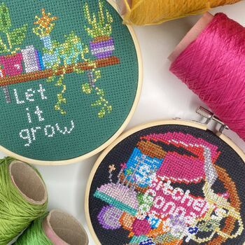 Let It Grow Cross Stitch Kit, 5 of 5