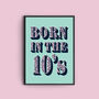 Personalised Birth Decade Art Print, thumbnail 5 of 8