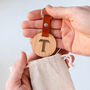Personalised Wooden Initial Keyring, thumbnail 2 of 4