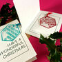 Personalised Hexagon Christmas Tree Decoration, thumbnail 3 of 7