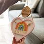 Personalised Heart Nursery Sign New Baby Gift, thumbnail 5 of 5