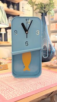 Sardine Clocks With Swinging Pendulum Choice Of Colours, 2 of 7