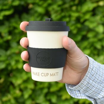 Personalised Etched Eco Friendly Reusable Coffee Cup, 3 of 12