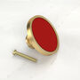 Red Shade Cupboard Drawer Door Cabinet Knobs Handles, thumbnail 12 of 12