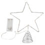 Silver Star Christmas Tree Topper With Lights, thumbnail 2 of 3