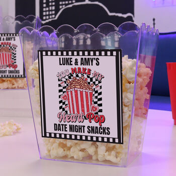 Personalised Date Night Snack Tub, 4 of 5