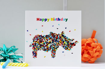Elephant And Butterflies Birthday Card, 7 of 10