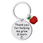 Personalised Teacher Gift Steel Key Ring Set Engraved, thumbnail 1 of 4