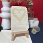 Personalised Wooden Valentine’s Keepsake Interlocking Chain Heart, thumbnail 9 of 11