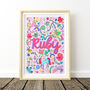 Lilac Unicorn Name Print Set, thumbnail 6 of 12