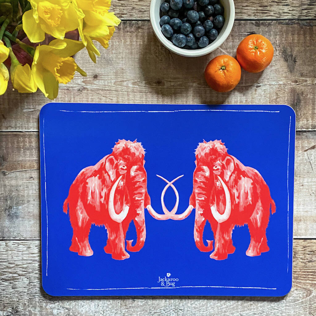 Large Mammoth Placemat By Jackaroo And Bug