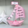 Personalised Mother's Day Sail Boat Card, thumbnail 2 of 12